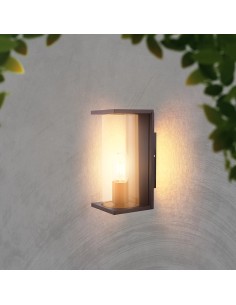 V-TAC 1*E27 Стенна Лампа Стъкло Черна - 24087 - Цена | LEDs4economy 2