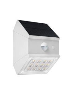 V-TAC 2.5W LED Соларна Стенна Със Сензор 1200mAh 3.7V CCT:3IN1 Бяло Тяло - 24097 - Цена | LEDs4economy