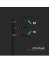 V-TAC 20W LED Соларна Улична Лампа 5400mAh CCT:3IN1 Черно Тяло - 24099 - 4