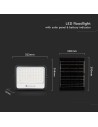 V-TAC 300W LED Соларен Прожектор 2000K-8000K Черно Тяло - 24085 - 5