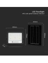 V-TAC 100W LED Соларен Прожектор 2000K-8000K Черно Тяло - 24083 - 5