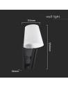 V-TAC 2W LED Тяло За Нощно Шкафче CREE ЧИП Черно Тяло + Желязо IP20 3000K - 240016 - 4