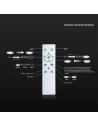 V-TAC 36W LED Плафон (φ390*35mm) CCT:3IN1 Бял+Черен С 2.4G Дистанционно - 24139 - 3
