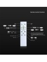 V-TAC 48W LED Плафон (φ485*70mm) CCT:3IN1 Бял С Дистанционно - 24137 - 3