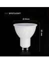 V-TAC LED Крушка - CREE ЧИП 4.5W GU10 Plastic 38° 4000K - 217976 - 5
