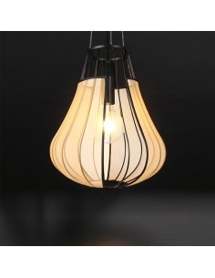 V-TAC E27 Пендел (D420*H500mm) Черен Мат+Бежово - 24115 - Цена | LEDs4economy 2
