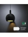 V-TAC E27 Пендел (D280*H218mm) Черен - 24126 - 4