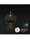 V-TAC GU10 Пендел (D400*H350mm) Тяло Черен Мат - 24118 - 4