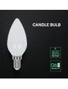 V-TAC 4.5W LED Крушка Кендъл E14 CREE ЧИП 3000K - 21421516 - 4