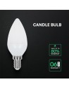 V-TAC 3.7W LED Крушка Кендъл E14 CREE ЧИП 3000K - 2142166 - 4