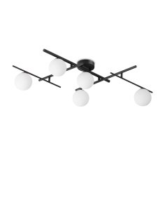 Ideal lux ® Плафон | ATLAS PL5 NERO | G9 max 5 x 4W | IP20 - 328218 - Цена | LEDs4economy