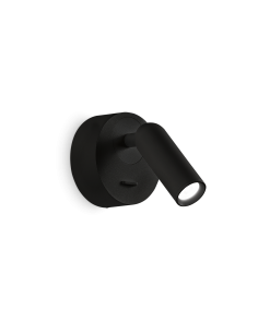 Ideal lux ® Аплик | BEAN AP ROUND NERO | LED 3W | IP20 - 260617 - Цена | LEDs4economy