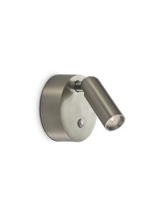 Ideal lux ® Аплик | BEAN AP ROUND RECHARGEABLE NICKEL | LED 3W | IP20 - 364810 - Цена | LEDs4economy