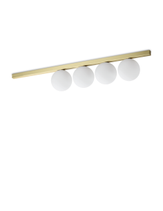 Ideal lux ® Плафон | BINOMIO PL4 OTTONE | G9 max 4 x 4W | IP20 - 328461 - Цена | LEDs4economy