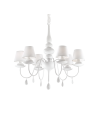 Ideal lux ® Полилей | BLANCHE SP6 BIANCO | E14 max 6 x 40W | IP20 - 035581 - Цена | LEDs4economy