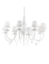 Ideal lux ® Полилей | BLANCHE SP8 BIANCO | E14 max 8 x 40W | IP20 - 035574 - Цена | LEDs4economy