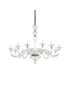 Ideal lux ® Полилей | BRIGITTA SP12 TRASPARENTE | E14 max 12 x 40W | IP20 - 199375 - Цена | LEDs4economy