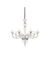 Ideal lux ® Полилей | BRIGITTA SP8 TRASPARENTE | E14 max 8 x 40W | IP20 - 199382 - Цена | LEDs4economy