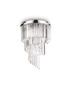 Ideal lux ® Плафон | CARLTON PL12 CROMO | E14 max 12 x 40W | IP20 - 168937 - Цена | LEDs4economy