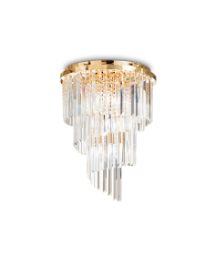 Ideal lux ® Плафон | CARLTON PL12 ORO | E14 max 12 x 40W | IP20 - 213507 - Цена | LEDs4economy