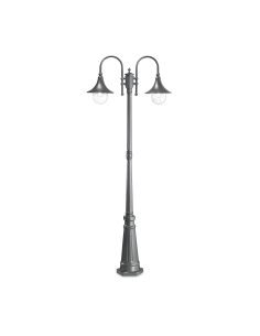 Ideal lux ® Градински стълб | CIMA PT2 ANTRACITE | E27 max 2 x 52W | IP43 - 246833 - Цена | LEDs4economy