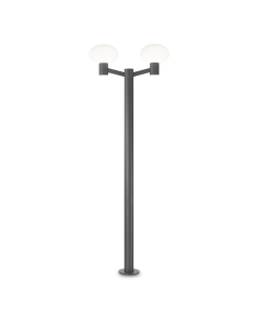 Ideal lux ® Градински стълб | CLIO MPT2 ANTRACITE | E27 max2 x 42W | IP44 - 249490 - Цена | LEDs4economy