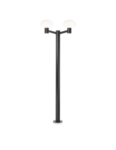 Ideal lux ® Градински стълб | CLIO MPT2 NERO | E27 max2 x 42W | IP44 - 249520 - Цена | LEDs4economy