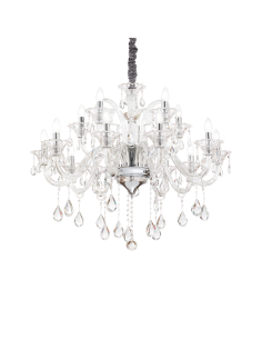 Ideal lux ® Полилей | COLOSSAL SP15 TRASPARENTE | E14 max 15 x 40W | IP20 - 114170 - Цена | LEDs4economy