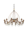 Ideal lux ® Полилей | CORTE SP12 RUGGINE | E14 max 12 x 40W | IP20 - 097671 - Цена | LEDs4economy