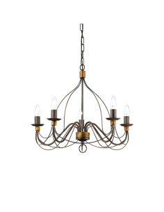 Ideal lux ® Полилей | CORTE SP5 RUGGINE | E14 max 5 x 40W | IP20 - 057187 - Цена | LEDs4economy