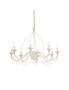 Ideal lux ® Полилей | CORTE SP8 BIANCO | E14 max 8 x 40W | IP20 - 005898 - Цена | LEDs4economy