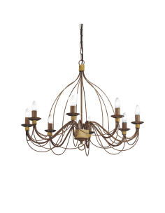 Ideal lux ® Полилей | CORTE SP8 RUGGINE | E14 max 8 x 40W | IP20 - 057194 - Цена | LEDs4economy