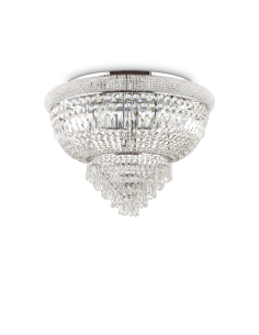 Ideal lux ® Плафон | DUBAI PL24 CROMO | E14 max 24 x 28W | IP20 - 243566 - Цена | LEDs4economy