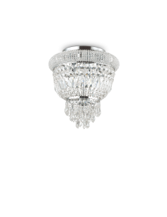 Ideal lux ® Плафон | DUBAI PL3 CROMO | E14 max 3 x 28W | IP20 - 207162 - Цена | LEDs4economy
