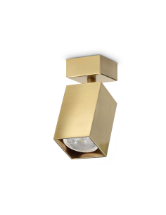 Ideal lux ® Аплик | DYNAMITE AP1 SQUARE OTTONE | GU10 max1 x 28W | IP20 - 371214 - Цена | LEDs4economy