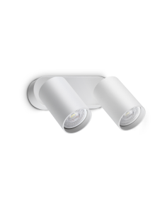 Ideal lux ® Аплик | DYNAMITE AP2 ROUND BIANCO | GU10 max2 x 28W | IP20 - 367378 - Цена | LEDs4economy
