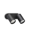 Ideal lux ® Аплик | DYNAMITE AP2 ROUND NERO | GU10 max2 x 28W | IP20 - 367385 - Цена | LEDs4economy