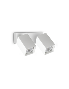 Ideal lux ® Аплик | DYNAMITE AP2 SQUARE BIANCO | GU10 max2 x 28W | IP20 - 371221 - Цена | LEDs4economy
