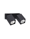 Ideal lux ® Аплик | DYNAMITE AP2 SQUARE NERO | GU10 max2 x 28W | IP20 - 371238 - Цена | LEDs4economy