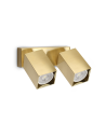 Ideal lux ® Аплик | DYNAMITE AP2 SQUARE OTTONE | GU10 max2 x 28W | IP20 - 371245 - Цена | LEDs4economy