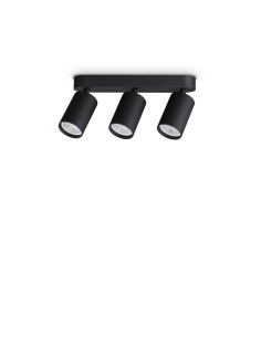 Ideal lux ® Спот | DYNAMITE PL3 LINEAR ROUND NERO | GU10 max3 x 28W | IP20 - 371252 - Цена | LEDs4economy