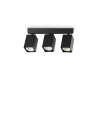 Ideal lux ® Спот | DYNAMITE PL3 LINEAR SQUARE NERO | GU10 max3 x 28W | IP20 - 371276 - Цена | LEDs4economy