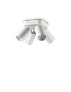 Ideal lux ® Спот | DYNAMITE PL4 ROUND BIANCO | GU10 max4 x 28W | IP20 - 367439 - Цена | LEDs4economy