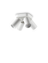 Ideal lux ® Спот | DYNAMITE PL4 ROUND BIANCO | GU10 max4 x 28W | IP20 - 367439 - Цена | LEDs4economy
