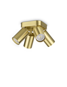 Ideal lux ® Спот | DYNAMITE PL4 ROUND OTTONE | GU10 max4 x 28W | IP20 - 371306 - Цена | LEDs4economy