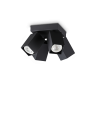 Ideal lux ® Спот | DYNAMITE PL4 SQUARE NERO | GU10 max4 x 28W | IP20 - 371313 - Цена | LEDs4economy