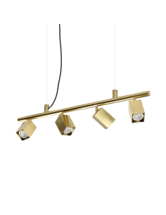 Ideal lux ® Полилей | DYNAMITE SP4 SQUARE OTTONE | GU10 max4 x 28W | IP20 - 371399 - Цена | LEDs4economy