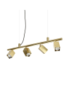 Ideal lux ® Полилей | DYNAMITE SP4 SQUARE OTTONE | GU10 max4 x 28W | IP20 - 371399 - Цена | LEDs4economy