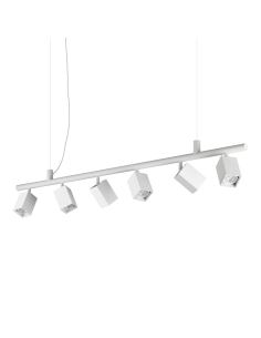 Ideal lux ® Полилей | DYNAMITE SP6 SQUARE BIANCO | GU10 max6 x 28W | IP20 - 367460 - Цена | LEDs4economy