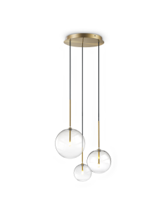 Ideal lux ® Полилей | EQUINOXE SP3 OTTONE | G4 max 3 x 2W | IP20 - 339702 - Цена | LEDs4economy